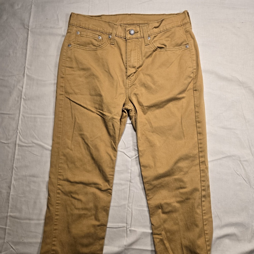 Levi's 514 Jeans Men's 32x32 Brown Cotton Denim Straight Workwear Travel Utility